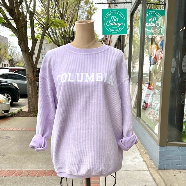 Pink deals columbia sweatshirt