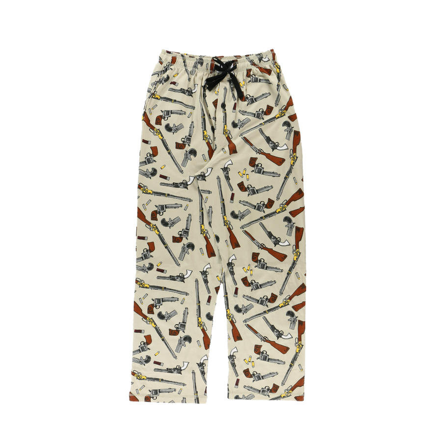 LO Men's PJ Pants Old West Guns TIN COTTAGE